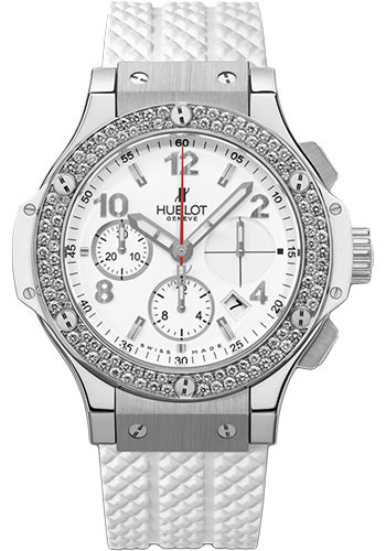 19138831_p89u60d9ev46awzmkmra18t7h8qx.jpg Hublot Big Bang White Dial on Rubber Strap Ref 301.SE.230.RW.114 with Card - Image 1