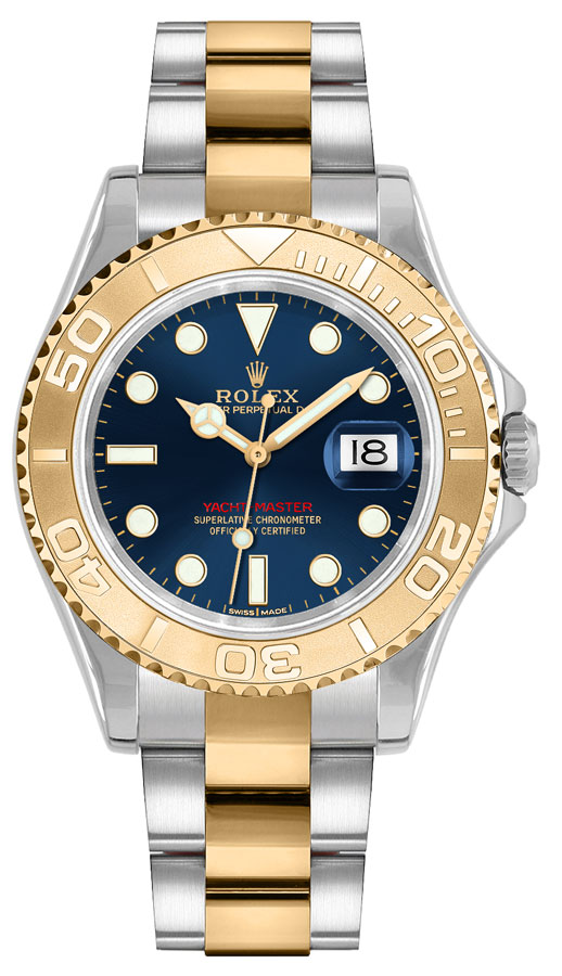 19138847_ltxsk8wo1pmtv0tq5yr02ucuq22h.jpg Rolex Yacht-Master Blue Dial on Oyster Ref 168623 with New Style Card White - Image 1