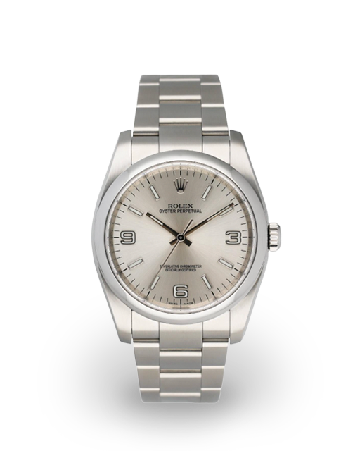 19138849_jyso4pfdrgz2si2xpt7823ztvqr5.png Rolex Oyster Perpetual Silver Dial on Oyster Ref 116000 with Card Old Green 2015 - Image 1