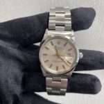 Rolex Oyster Perpetual Date Silver / Gold Stick Dial on Oyster Ref 15000