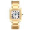 Cartier Tank Francaise Silver Roman Dial Ref 1840 with Papers