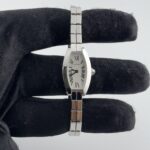 Cartier Tonneau Lanieres Silver Roman Dial on Wg 2 Row Ref 2545