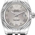 Rolex Datejust Silver Roman  Dial on Jubilee Ref 69174 with Papers  1997