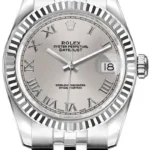 Rolex Datejust Silver Roman  Dial on Jubilee Ref 69174 with Papers  1997