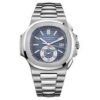 Patek Philippe Nautilus Blue Dial on Bracelet Ref 5980/1A-001 with Papers  2008