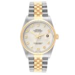 Rolex Datejust Ivory Anniversary Arabic Dial on Jubilee Ref 16233