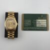 Rolex Day-Date  Gold Diamond Dial on President  Ref 118238 with Card Old Green  2012 - Image 5
