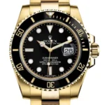 Rolex Submariner Black  Dial on Oyster Ref 116618LN with Card Old Green  2009