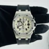 Audemars Piguet Royal Oak Offshore Safari White Dial on Rubber Ref 26170ST with Papers  2011