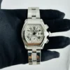Cartier Roadster XL Silver Roman Dial Ref 2618 with Papers  2003 - Image 2