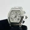 Cartier Roadster XL Silver Roman Dial Ref 2618 with Papers  2003 - Image 3