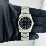 Rolex Oyster Perpetual Black Arabic Dial on Oyster Ref 116034 with Card Old Green  2009