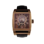 De Grisogono Instrumento  Wood Dial on Leather Ref AU750