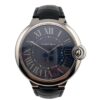 Cartier Ballon Bleu Blue Dial on Leather Ref 3377 with Papers