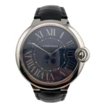 Cartier Ballon Bleu Blue Dial on Leather Ref 3377 with Papers