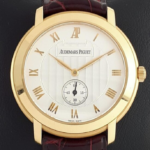 Audemars Piguet Jules Ivory Roman Dial on Leather Ref 15056OR