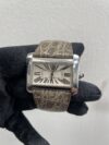 Cartier Tank Divan Silver Dial on Leather Ref 2612 with Papers - Image 2