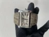 Cartier Tank Divan Silver Dial on Leather Ref 2612 with Papers - Image 2