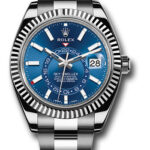 Rolex Sky Dweller Blue Dial on Oyster Ref 326934 with New Style Card White  2020