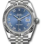 Rolex Datejust Blue Roman Dial on Jubilee Ref 126334 with New Style Card Green  2026