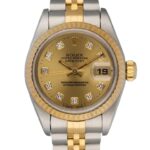 Rolex Datejust Lady Champagne Diamond Dial on Jubilee Ref 69173 with Papers  1995
