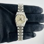 Rolex Datejust Lady Silver Stick Dial on Jubilee Ref 69174 with Papers  1988