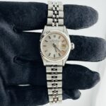 Rolex Datejust Lady Silver Stick Dial on Jubilee Ref 69174 with Papers  1985