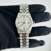Rolex Datejust  White Stick Dial on Folded Jubilee Ref 1601
