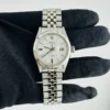 Rolex Datejust  White Stick Dial on Folded Jubilee Ref 1601
