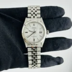 Rolex Datejust  White Stick Dial on Folded Jubilee Ref 1601