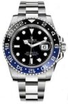 Rolex GMT-Master II 'Batman' Black Dial on Oyster Ref 116710BLNR with New Style Card White  2016