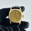 Rolex Day Date Champagne Diamond Factory Dial on Am Leather Ref 18038 - Image 2