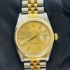 Rolex Datejust Champagne Stick Dial on D Link Jubilee Ref 16233 - Image 3