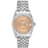 Rolex Datejust Salmon Roman Dial on Jubilee Ref 16220
