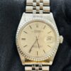 Rolex Datejust  Silver Linen Dial on D Link Jubilee Ref 1603 - Image 3