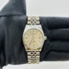 Rolex Datejust  Silver Linen Dial on D Link Jubilee Ref 1603 - Image 2