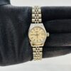 Rolex Oyster Perpetual Date Silver Linen Dial on D Link Jubilee Ref 6916
