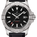 Breitling Avenger Automatic Black Dial on Leather Strap Ref A17328101B1X1 with Card