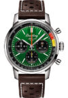 Breitling Top Time Green Dial on Leather Strap Ref AB01762A1L1X1 with Card  2025