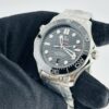 Omega Seamaster Diver 300M Co-Axial Master Chronometer Black Dial With Laser Engraved Waves Dial on Bracelet Ref 210.30.42.20.01.001 with Card - Image 3