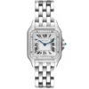 Cartier Panthere Midsize Silver Roman Dial on 5 Row Links Ref 4016/W4PN0008 with Card  2025
