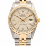 Rolex Datejust Ivory Anniversary Dial on Jubilee Ref 16233