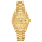 Rolex Datejust Lady President Champagne Stick Dial on President Ref 69178 with Papers  1986