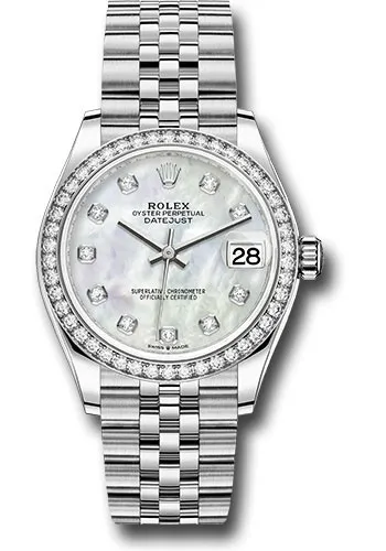 19196058_aph99la0hsfmswju7g0i4lq386p5.webp Rolex Datejust 31 White Mother Of Pearl Diamond Dial on Jubilee Ref 278384 with New Style Card Green 2026 - Image 1