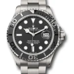 Rolex Rlx Titanium Yacht-Master 42 Black Dial on Oyster Ref 226627 with New Style Card Green  2026