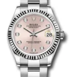 Rolex Datejust 31 Pink Diamond Dial on Oyster Ref 278274 with New Style Card Green  2026