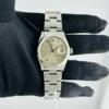 Rolex Oyster Perpetual Date Silver Stick Dial on Oyster Ref 1500