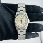 Rolex Oysterdate Precision Silver/Gold Stick Dial on Oyster Ref 6694