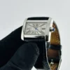 Cartier Tank Divan Silver Roman Dial on Leather  Ref 2599/W6300255 - Image 3
