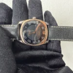 Rolex Cellini Black Dial on Am Leather Ref 4233/9 with Papers  2005